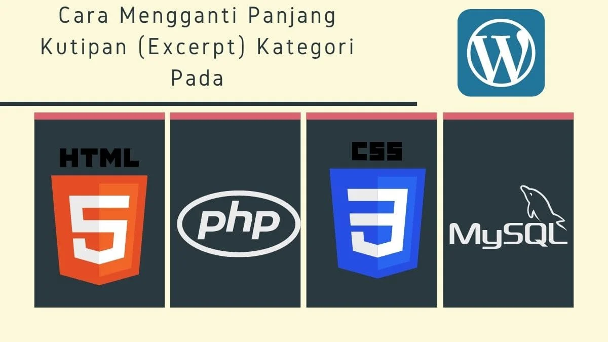 Cara Mengganti Panjang Kutipan (Excerpt) Kategori Pada WordPress