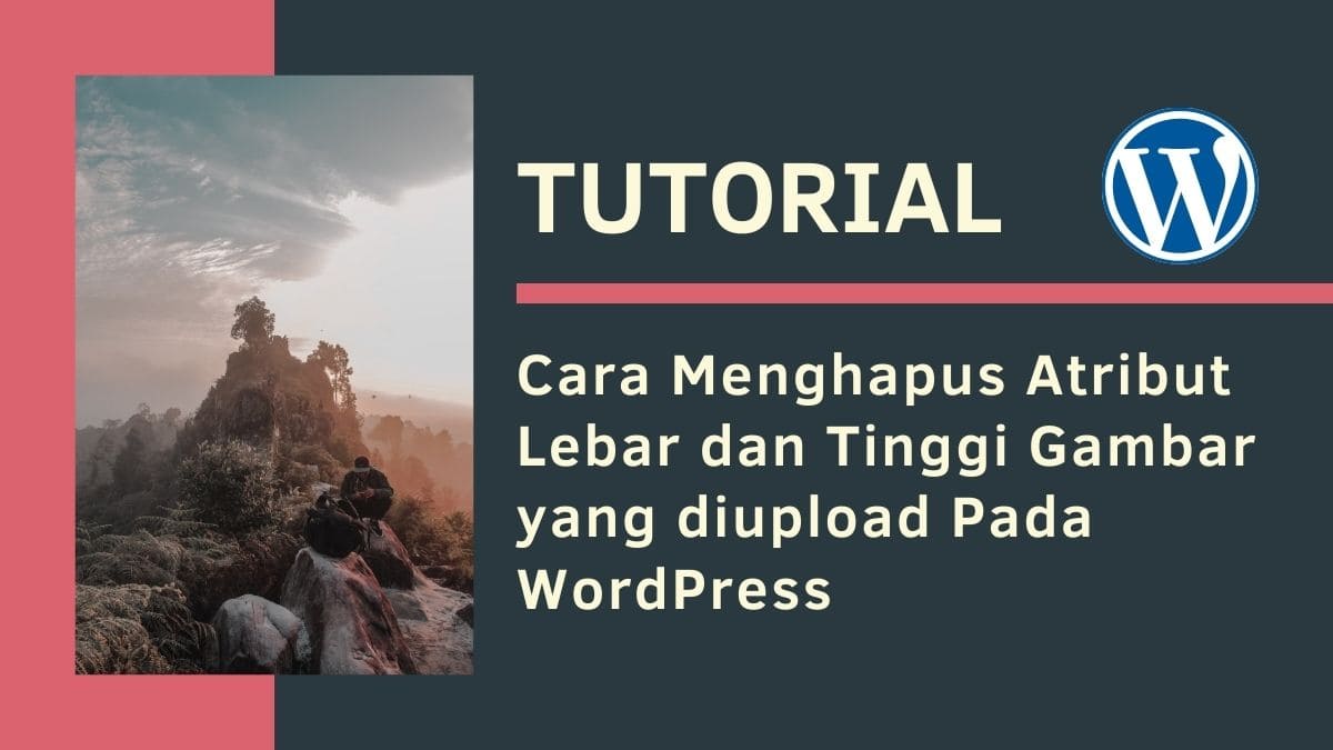 Cara Menghapus Atribut Lebar dan Tinggi Gambar yang diupload Pada WordPress