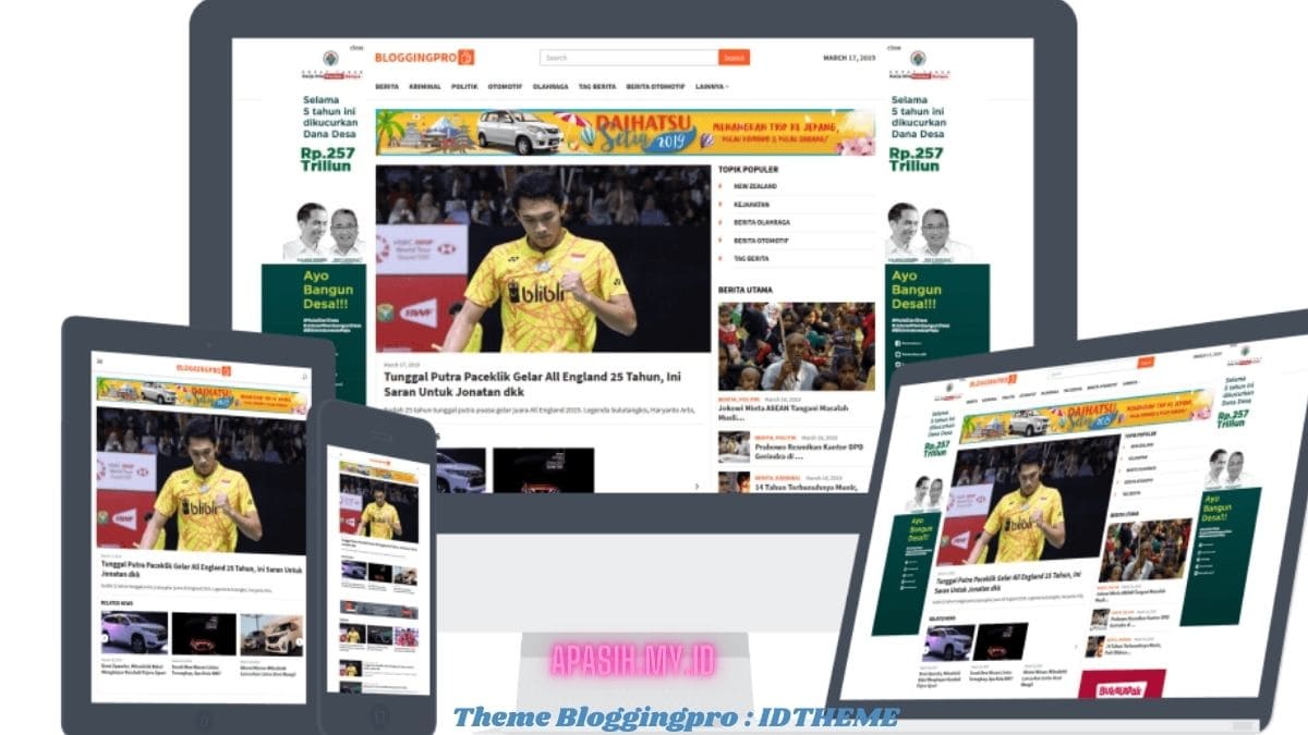 Bloggingpro: Theme WordPress Website Berita Terbaik dari IDTHEME